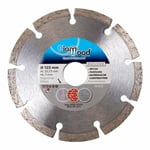 Disque Diamant pour Béton et Matériaux de Construction- Lame Diamantée à Tronçonner - pour Meuleuse ou Disqueuse - Diamètre 125 mm - Alésage 22,23 mm