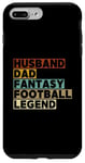 Coque pour iPhone 7 Plus/8 Plus Mari et papa Fantasy Football Legend Funny Men Retro