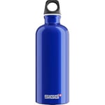 SIGG - Aluminium Water Bottle - Traveller Blue - Climate Neutral Certified - Suitable For Carbonated Beverages - Leakproof - Lightweight - BPA Free - Blue - 0.6 L