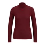 HUGO Women's Dinelane Jersey top, Dark Red605, S