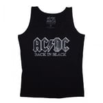 AC/DC Womens/Ladies Back In Black Vest Top - XL