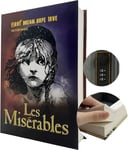 Book Safe, Real Paper Diversion Safe with Combination Lock, Les Miserables 