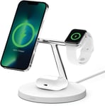 Belkin BoostCharge Pro 3-in-1 Wireless Charger with MagSafe 15W - Vit