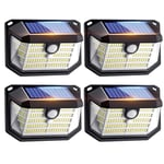 Lampe Solaire Exterieur, [230LED+2000LM+270°] Lumiere Solaire Exterieur, 3 Modes Lampe Solaire Exterieur Detecteur de Mouvement Exterieur,2200mAh IP65 Spot Solaire Exterieur Projecteur Led Extérieur