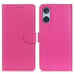 Sony Xperia 5 V Etui i imitert skinn - Rosa