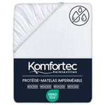 Komfortec Protège Matelas Imperméable 180x200 cm, Alèse Drap Housse Anti-Acarien, Respirant et Lavable, Protection Lit Bébé et Adulte, Convient pour Incontinence, Housse Matelas Premium