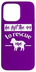 iPhone 15 Pro Max Christian Quote Left 99 Rescue Me Sheep Shepherd Bible Story Case