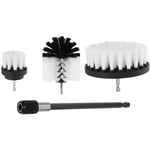 Tlily - Kit de Perceuse pour Brosse à Tapis éLectrique Nettoyant Tout Usage Pneus Auto Outils de Nettoyage Brosses à RéCurer pour Salle de Bain avec