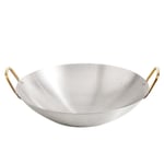 Wok Pan Stekgryta SILVER 30CM Silver 30cm