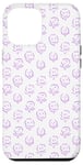 Coque pour iPhone 14 Pro Max Motif floral mauve peint à la main