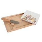 Tilltuggsset DKD Home Decor 21,5 x 11,8 x 1,5 cm Naturell Röd Multicolour Stengods Hus Cottage