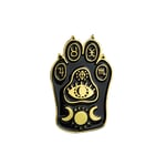 Broche Broche Chapeau de Sorcière Livre Magique Sombre Lune Tarot Chat Griffe Vêtements   Revers Épinglette Badge Cadeau style3