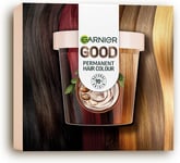 Garnier Good Hair Dye Kit 4.15 Iced Chestnut Brown, 100% Grey Coverage, Long-Las