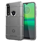 Rugged Shield Motorola Moto G8 Play skal - Silver/Grå