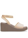 Crocs Brooklyn Wedge - Beige, Beige, Size 8, Women