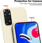 Coque Pour Xiaomi Redmi Note 11/Note 11s Avec Cordon, Etui Silicone Souple Antichoc Housse Avec Collier Chaîne Lanière, Téléphone Étui Case De Protection Pour Redmi Note 11, Bandoulière-Blanc