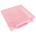 ArtBin Super Satchel 6955RK Boîte de rangement à 1 compartiment, organisateur d'art et d'artisanat, 1 pièce, rose translucide