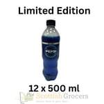 Pepsi Max Electric Blue Zero Sugar 12 x 500ml Limited Edition Fullcase