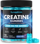 Creatine 120 Gummies Max 5000mg for Men & Women Creatine Monohydrate Plus B12 1