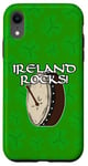 Coque pour iPhone XR St Patrick Day Bodhran Drummer Drums Percussion Musicien