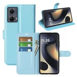 Moto Edge 50 Fusion Pu Wallet Case [Lightblue]