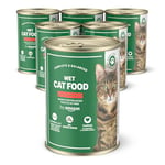 by Amazon Nourriture Humide pour Chat – Canette – pâté de bœuf Lot de 6