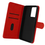 Folio Oppo A77 / Realme Narzo 50 5G Case and Video Stand Red