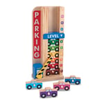 Stack & Count Parking Garage Toy Garage With 10 Cars - Melissa & Doug