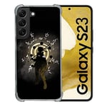 Cokitec Coque Renforcée en Verre Trempé pour Samsung Galaxy S23 Manga Naruto Sage