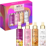 So…? Unique Grande Womens Mini Mist Gift Set, Body Mist Fragrance Spray 4x50ml