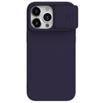 Nillkin iPhone 15 Pro Max Kuori CamShield Silky Tummanvioletti