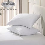 Hotel Grand Memory Foam Rolled Pillows Breathable Shredded sOFT Jumbo 2Pcs Pack