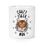 Crazy Tiger Man Stars Makeup Brush Pencil Pot - Funny Animal