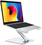 Glangeh Support Ordinateur Portable Aluminium, Support PC Portable Ventilé Ergonomique Réglable, Support Laptop Antidérapant Pliable Compatible avec MacBook Lenovo, Plus Portables 10-16"