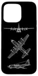 Coque pour iPhone 15 Pro Max Hercules Turboprop C130 Avion de transport tactique