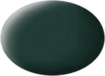 REVELL, Matt black green acrylic paint 18 ml pot, , REV36140