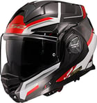 LS2, Casque Moto modulable ADVANT X Spectrum Black White Red, XXXL