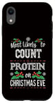 iPhone XR Most Likely to Count Protein on Christmas Eve Funny Gymbro Case