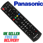 New Genuine Black Panasonic Remote Control Replaces White N2QAYB000928 3D Apps