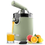 Cecotec Presse-agrumes électrique Xqueeze RetroJuice 1000 Green. Pour oranges et agrumes, 1000 W, filtre inox, 2 cônes amovibles, capacité 500 ml, compatible lave-vaisselle.