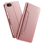 Plånboksfodral Spegel iPhone 8 Rose gold