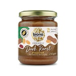 Biona Organic Hi-Oleic Dark Roast Peanut Butter 250g, Pack of 6 - Smooth No Salt - Hi-Oleic Organic Argentinian Peanuts - Naturally Deep and Intense Flavour - Vegan and Palm Oil Free