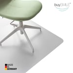 buySMILE® ECOfit Floor Protection Mat Hard Floor Carpet Office Chair Floor Protector 120 x 150 cm PET Suitable for Allergy Sufferers Pollutant-Free 117 x 153 cm clear