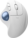 Logitech Ergo M575S trådløs trackball-mus (hvit)