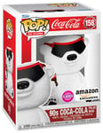 Figurine Funko Pop - Icônes De Pub N°158 - Ours Polaire Coca-Cola Des Années 90 - Flocked (66347)