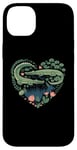 iPhone 14 Plus Cute Alligator Heart Crocodile Gator for Kids Case