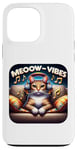 Coque pour iPhone 13 Pro Max Meeow-Vibes Casque pour chat