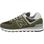 New Balance Men's 574 Core Sneaker, Green Olive Night, 4 UK