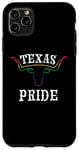 Coque pour iPhone 11 Pro Max Drapeau arc-en-ciel pour le mois de la Gay Pride du Texas