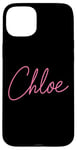 Coque pour iPhone 15 Plus Chloe Nom Love Femme Fille Ami Femme Epouse Rose